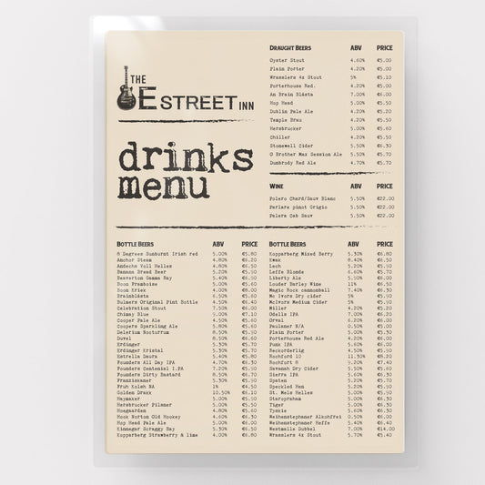 Restaurant Menus - Single Page