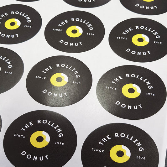 Printed Paper Stickers - Circular