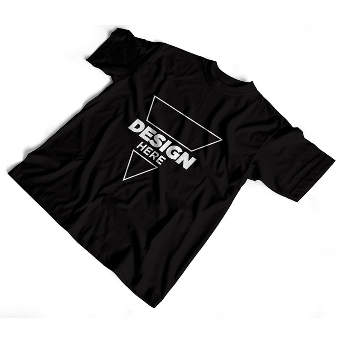 Black T-Shirt Full Colour Printing Single Sided