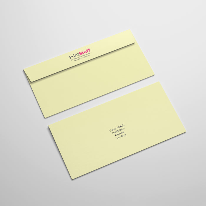 Printed Envelope DL Size (DL Cream Envelopes)