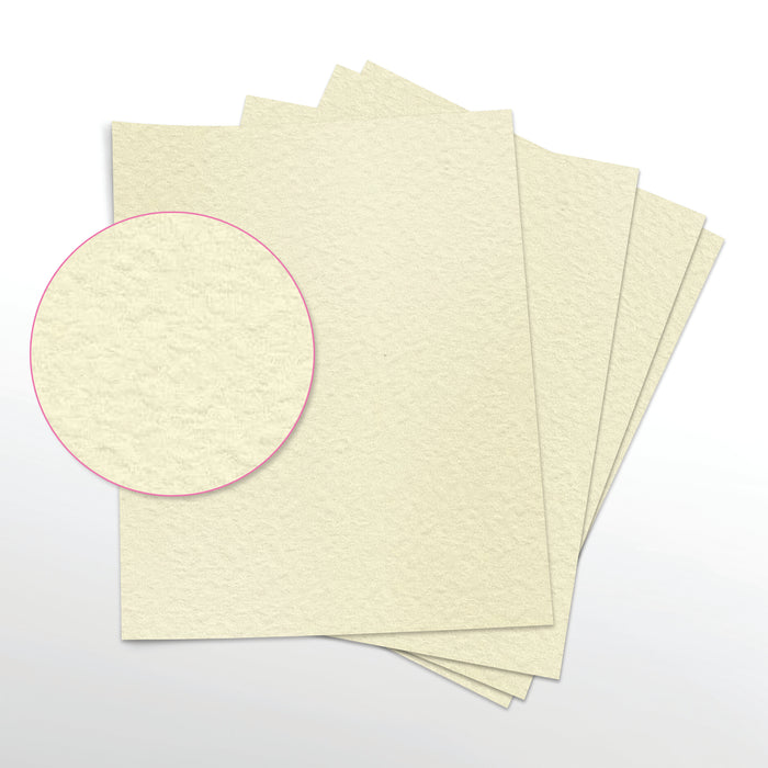 A4 Hammered Embossed 100gm Ivory (Cream)
