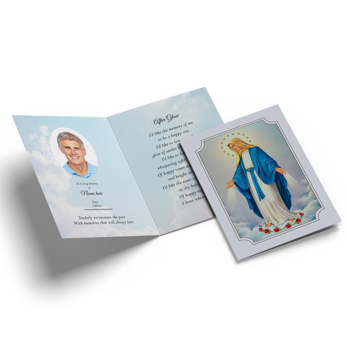 Memorial Card - Our Lady Design