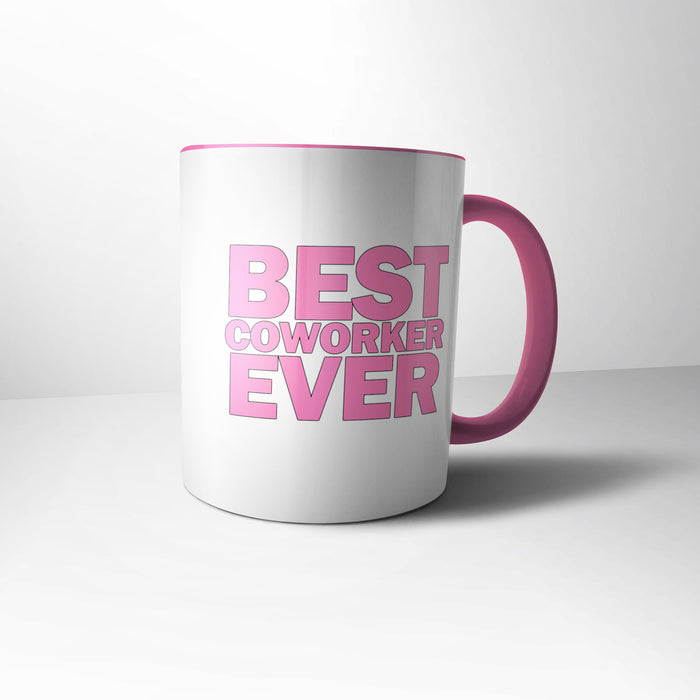 Mug with Pink Handle