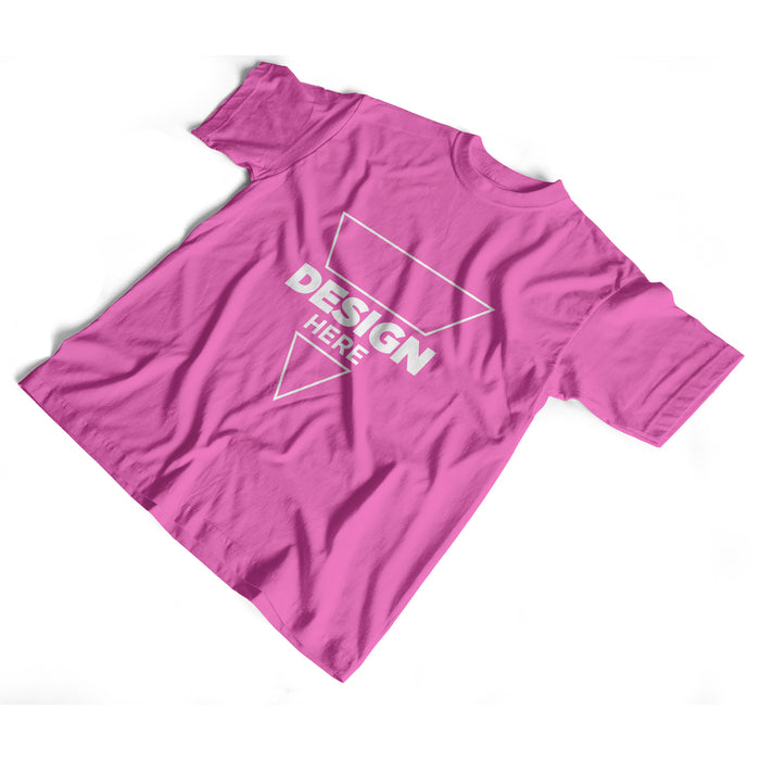 Pink T-Shirt Full Colour Printing Single Sided