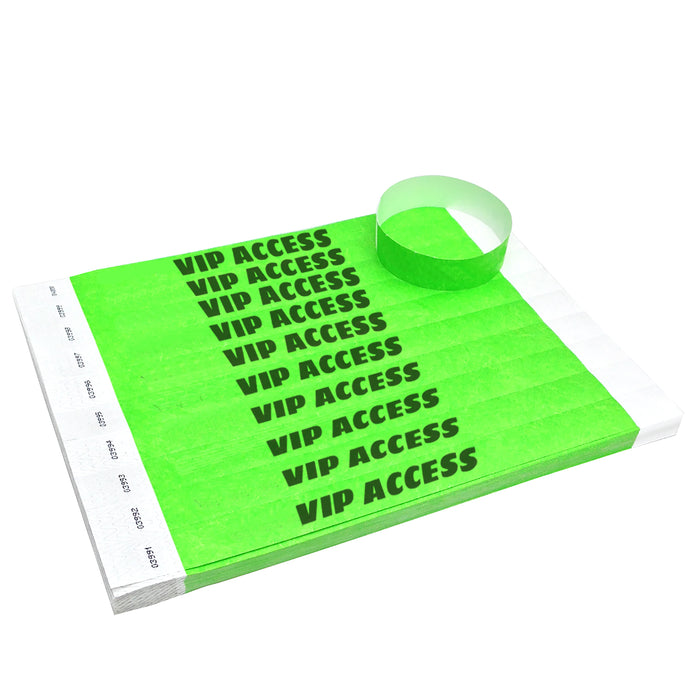 Wristbands Printed (Green Wristbands)