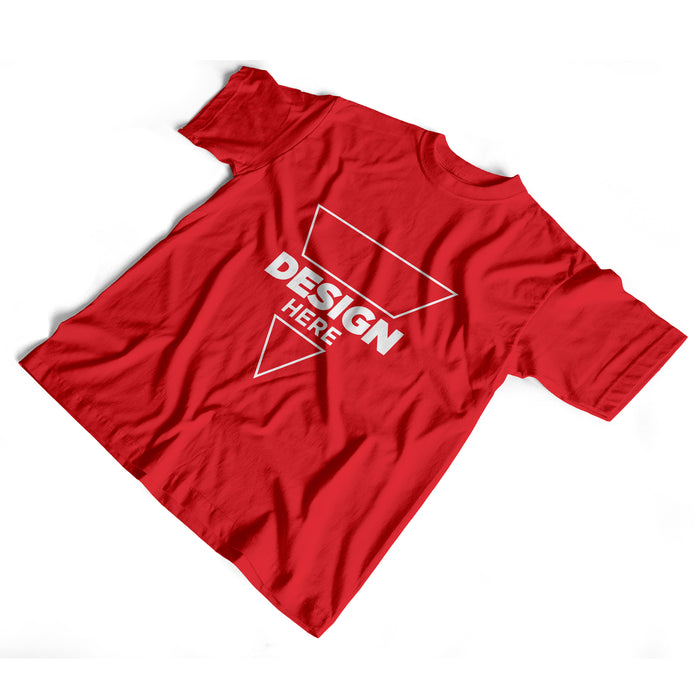 Red T-Shirt Full Colour Printing Single Sided