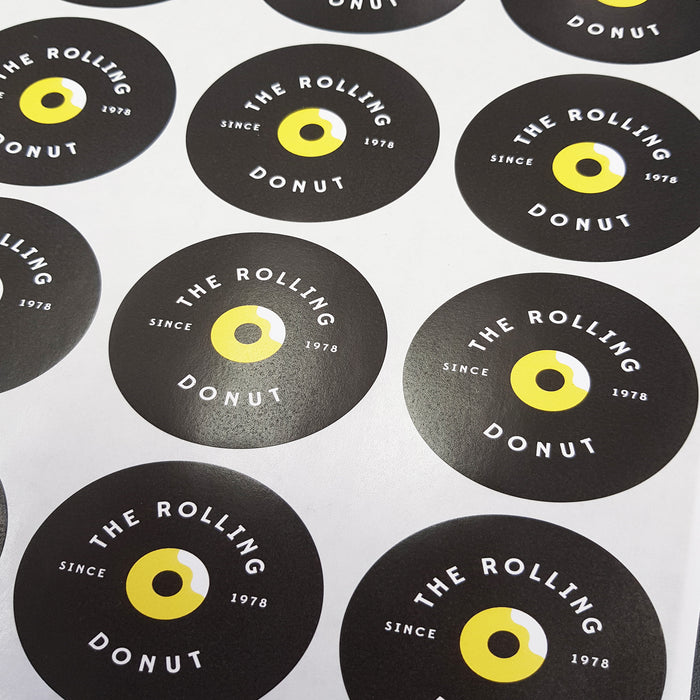 64mm Circular Labels and Stickers on A4 Sheet