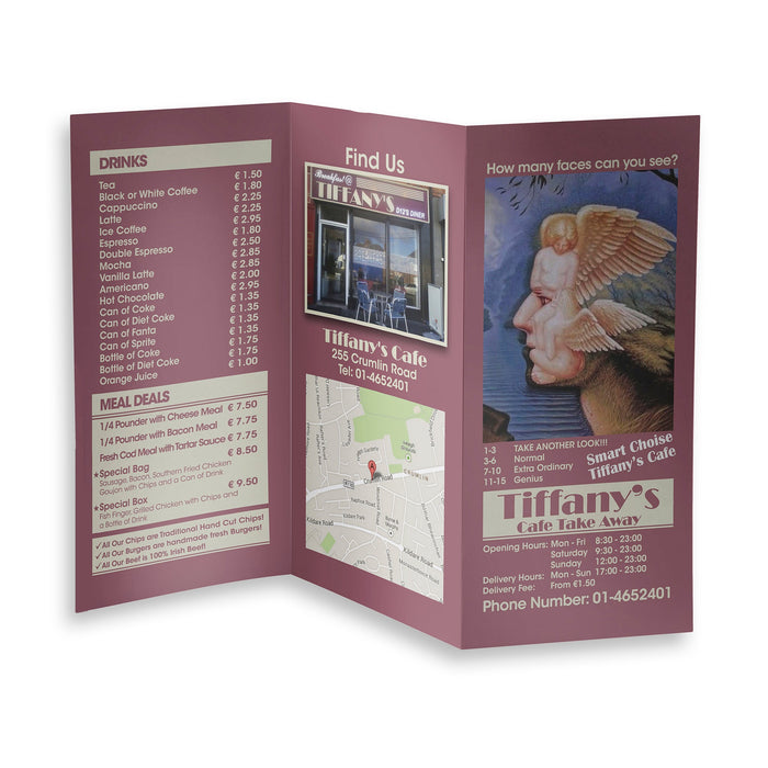 A3 SAME DAY Uncoated Folded Brochure