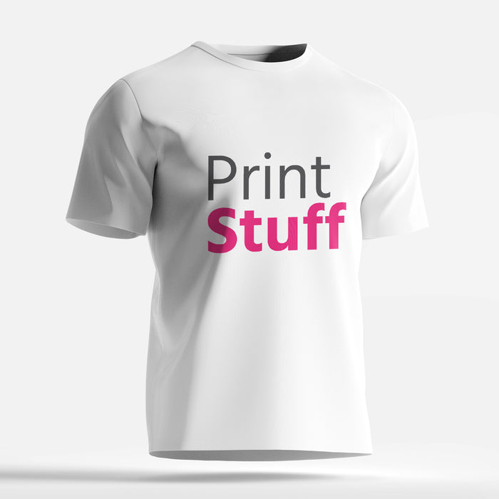 White T-Shirt Full Colour Printing Single Sided