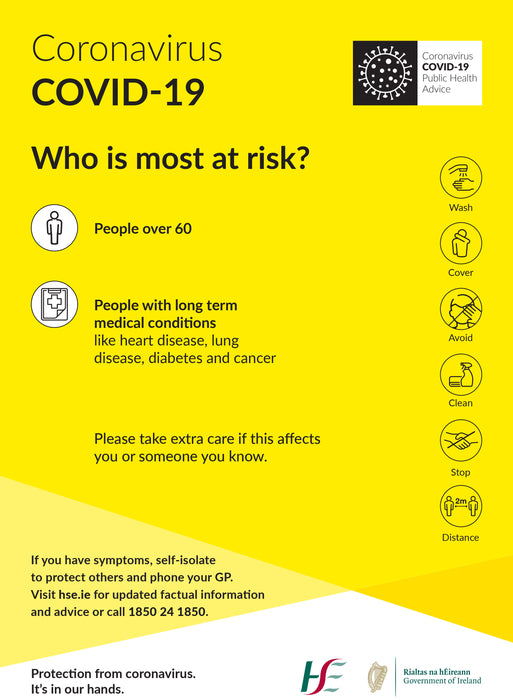 Covid Who Is At Risk Posters
