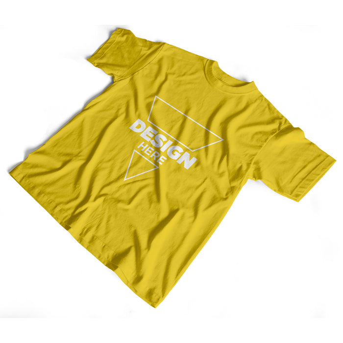 Yellow T-Shirt Full Colour Printing Single Sided